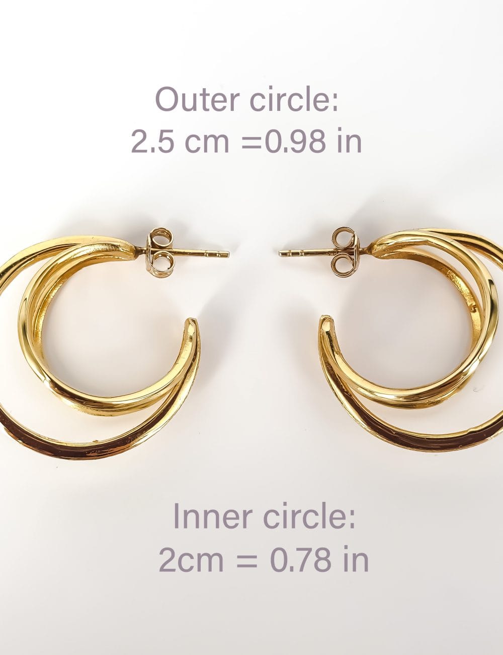 3 Hoop Küpe - Görsel 4
